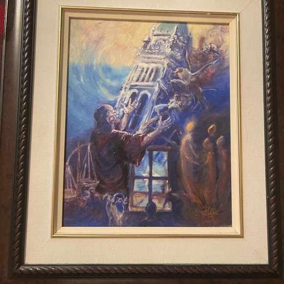 Patricia Kingsley Signed printed canvas “DANIEL” Religious painting 12 Prophets - Picture 15 of 15